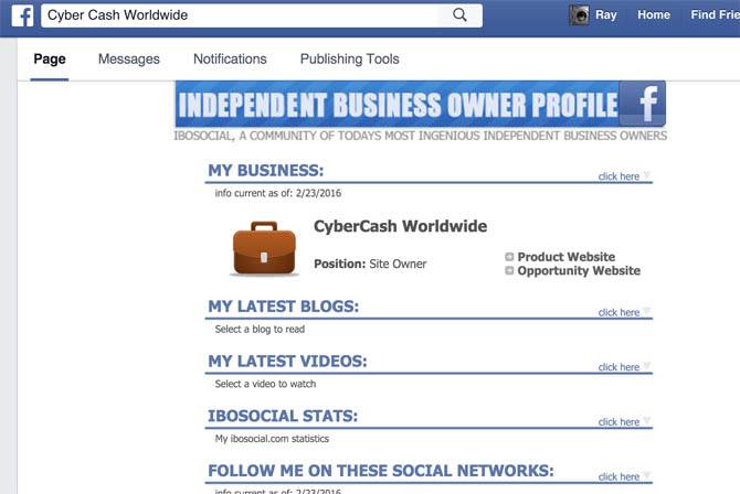 IBO Toolbox Facebook App