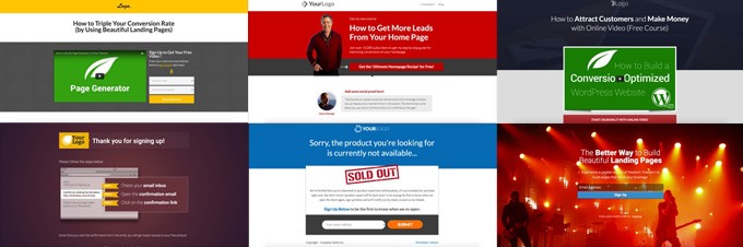 Landing page examples