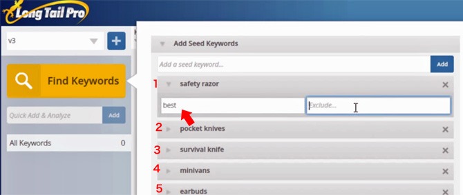 LTP-seed-keywords