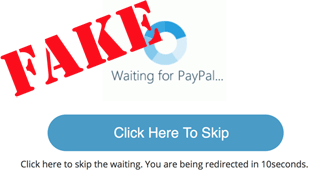 Waiting for Paypal Fake Ad