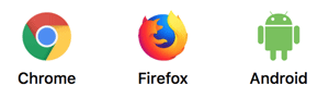 Chrome Firefox and Android