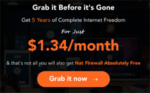 Ivacy 5 years $1.34 per month