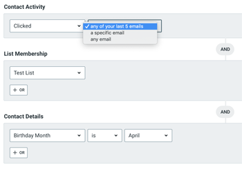 List Segmentation