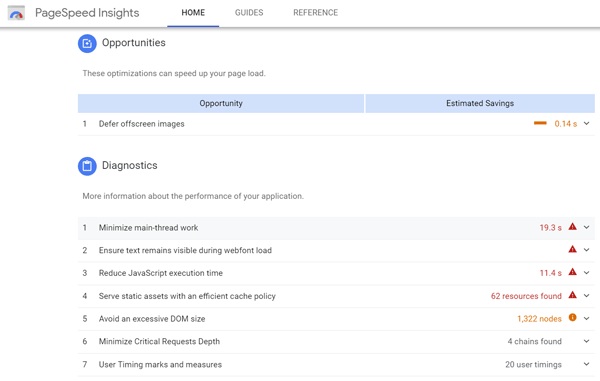 Google Page Speed Insights