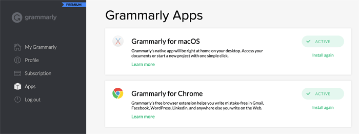 install grammarly for pages mac