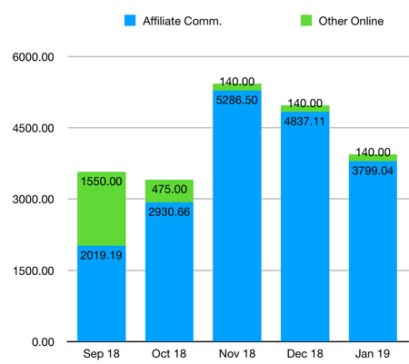 Income Report Chart to Jan 2019