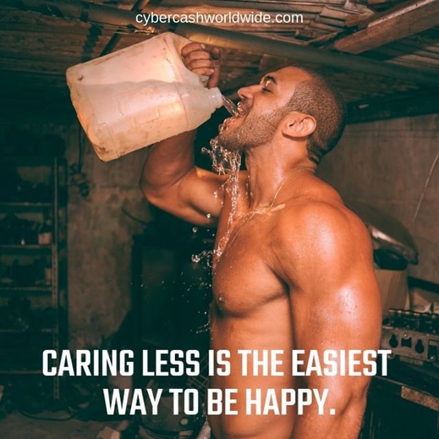Caring less is the easiest way to be happy.
