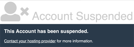 Account Suspended