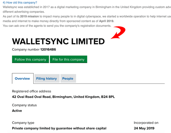 WalletSync Limited