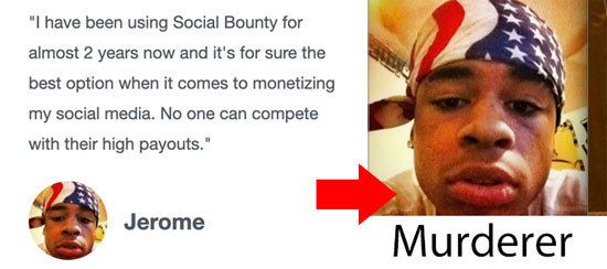 Social Bounty Fake Testimonial 2