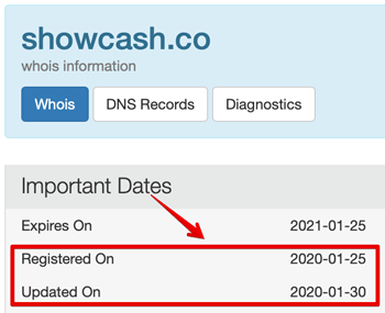 showcash site registration