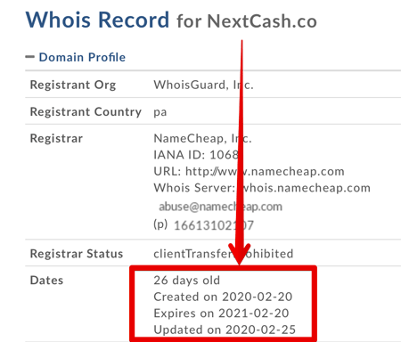 NextCash Registration
