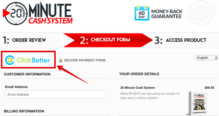 20 Minute Cash System ClickBetter