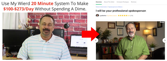 20 Minute Cash System Fake Testimonial