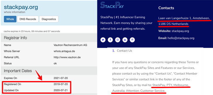 StackPay Fake Company Information