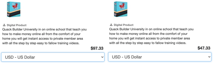 QBU Pricing Difference
