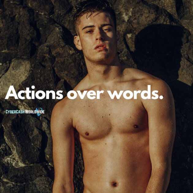 Actions over words.