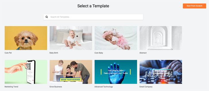 Select a Slideshow Template