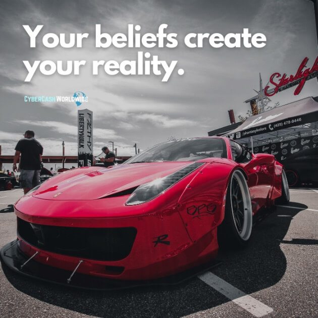 Your beliefs create your reality.