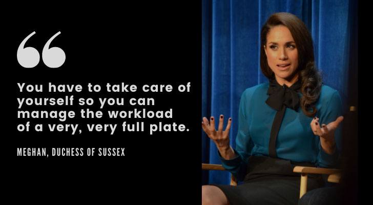 Meghan Markle Quote manage the workload of a very, very full plate