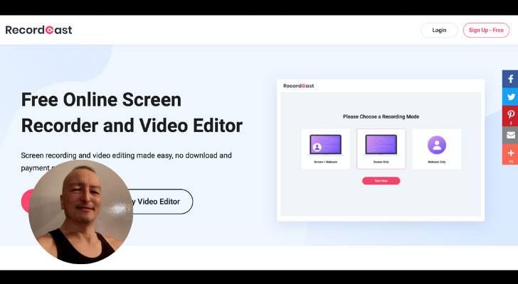 Free Online Screen Recorder Recordcast Review