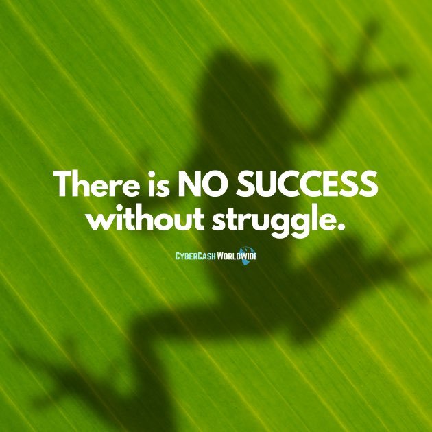 There is NO SUCCESS without struggle.