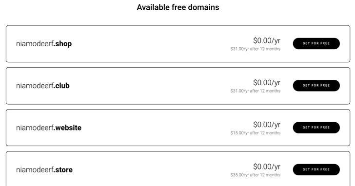 Free Domain Name with Zyro