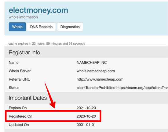 electmoney.com whois lookup