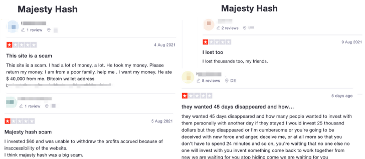 Majesty Hash Trustpilot Reviews