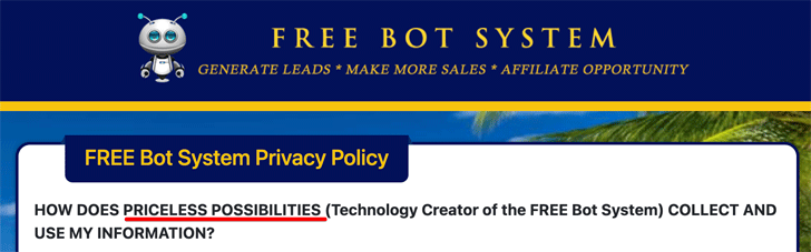 Free Bot System Privacy Policy