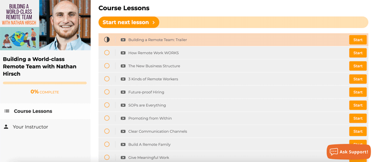 MentorBox Course Lessons