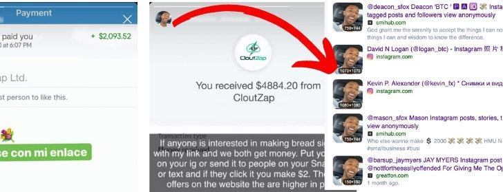 CloutZap Fake Proof