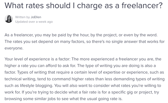 What rates should I charge as a freelancer