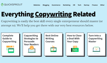 Everything About Copywriting Quicksprout