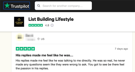 List Building Lifestyle Reviews Trustpilot