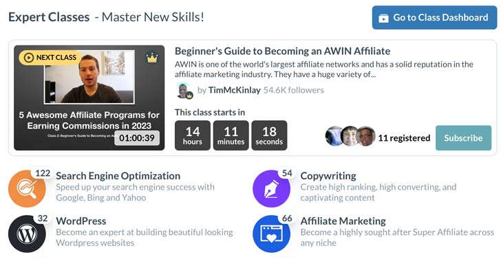 Wealthy Affiliate Masterclass