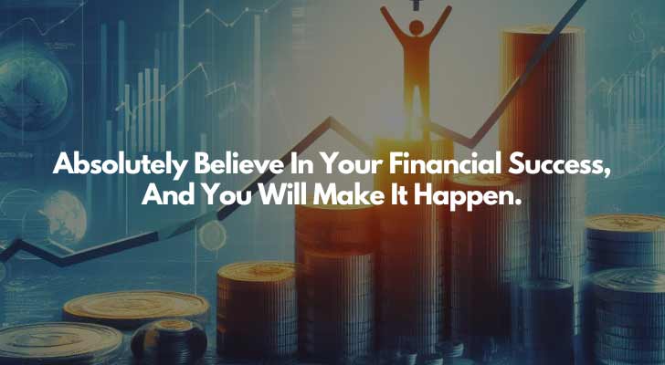 Absolutely Believe In Your Financial Success, And You Will Make It Happen.