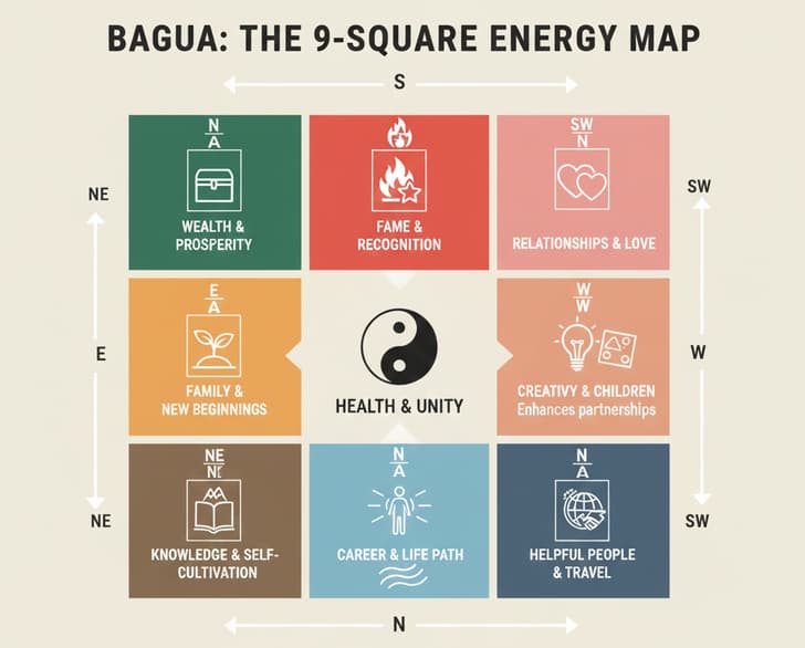 BAGUA THE 9-SQUARE ENERGY MAP BAGUA THE 9-SQUARE ENERGY MAP